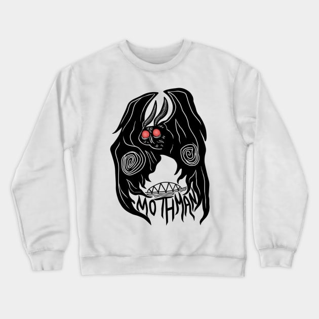 Mothman Crewneck Sweatshirt by Ballyraven